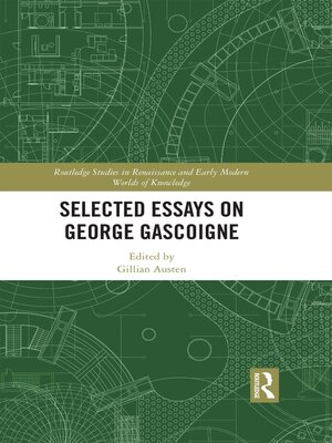 cover image of Selected Essays on George Gascoigne